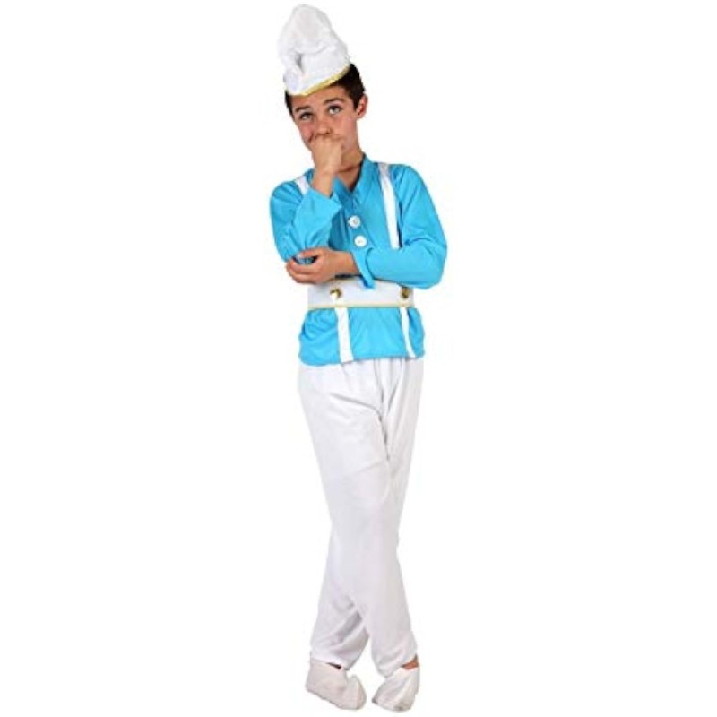 DISFRAZ NIÑO PITUFO 7-9 AÑOS