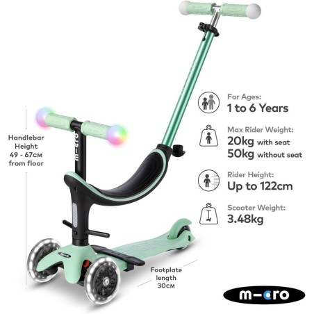 Patinete Micro Evolutivo 4en1 mini2grow