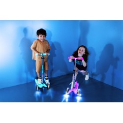 Patinete mini Micro deluxe glow led rosa 2