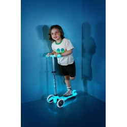 Patinete mini Micro deluxe glow led aqua 2