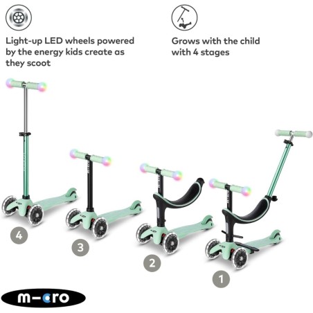 Patinete Micro Evolutivo 4en1 mini2grow