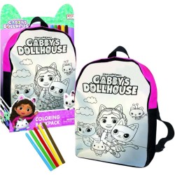 Casa Muñecas Gabby Mochila para Colorear