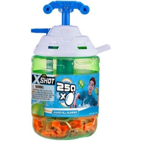 Globos de Agua X-Shot 250 ud. con hincha