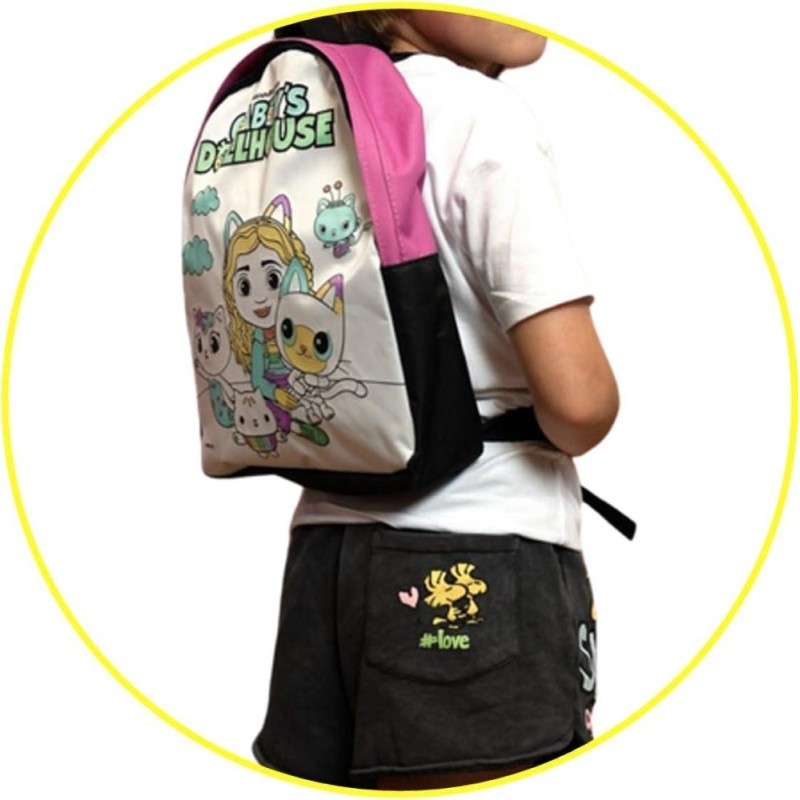 Casa Muñecas Gabby Mochila para Colorear