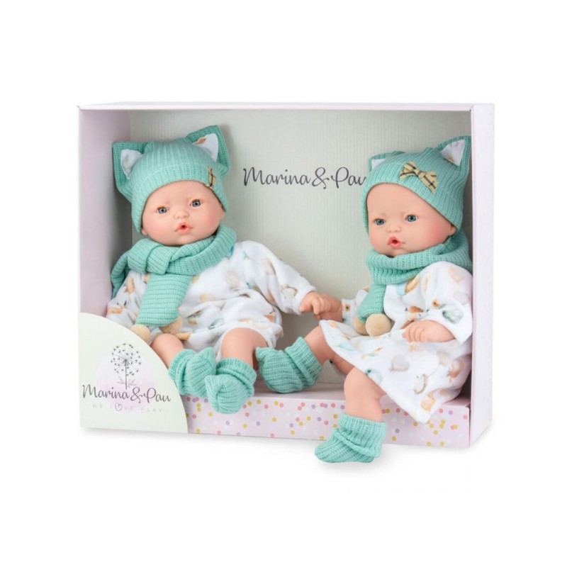 Set Muñecos Pitus Mellizos 40cm