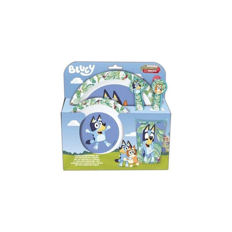 Bluey Set vajilla infantil reutilizable