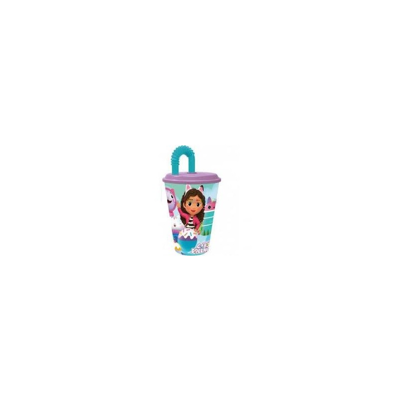 Gabby´s Dollhouse Vaso infantil c/pajita