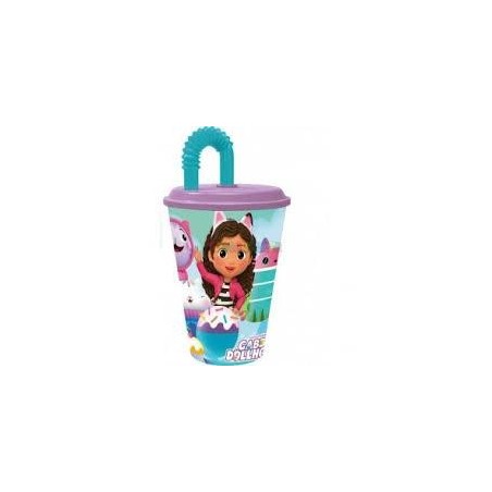 Gabby´s Dollhouse Vaso infantil c/pajita