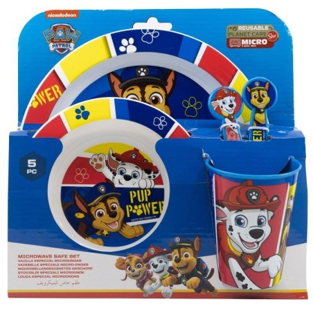 Paw Patrol Set vajilla infantil reutiliz