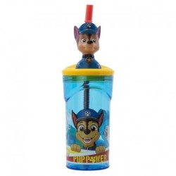 Paw Patrol Vaso infantil 3D con pajita