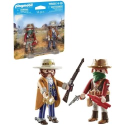 Bandido y sheriff figuras duopack