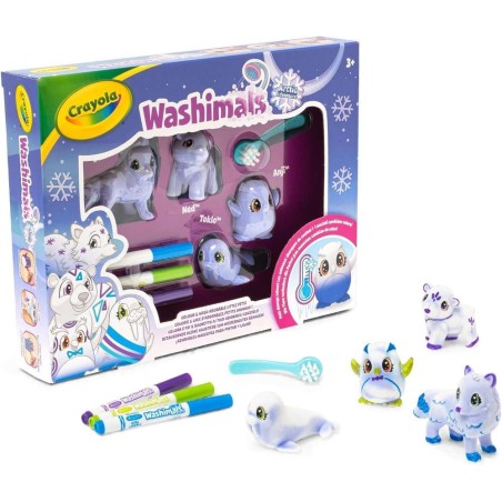 Washimals polar - set 4 mascotas artico
