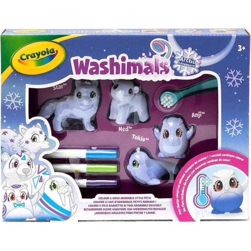 Washimals polar - set 4 mascotas artico