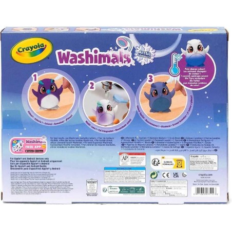 Washimals polar - set 4 mascotas artico