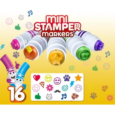 16 mini rotuladores estampadores lavable