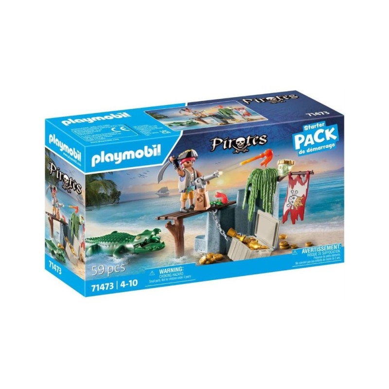 Starter Pack Pirata con caiman Playmobil