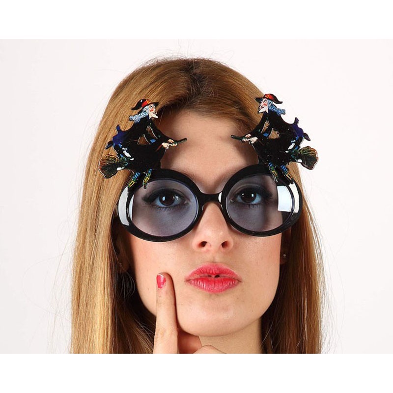 GAFAS BRUJAS EN ESCOBA