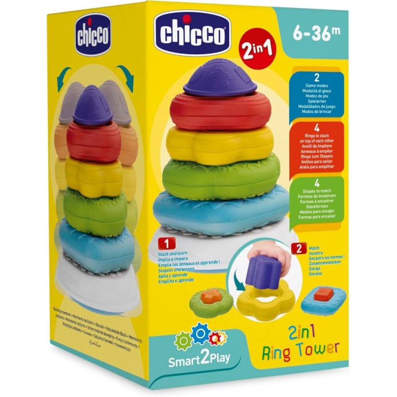 Chicco Piramide de Anillos 2 en 1