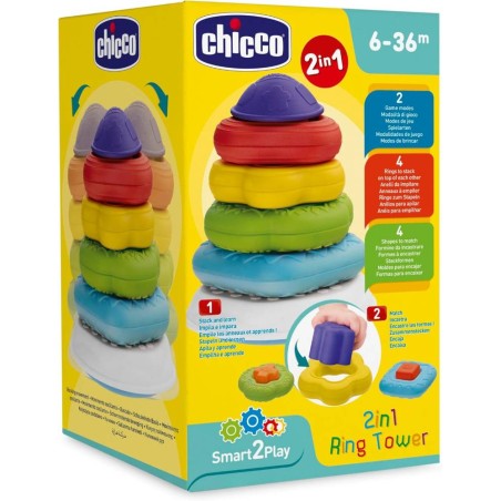 Chicco Piramide de Anillos 2 en 1