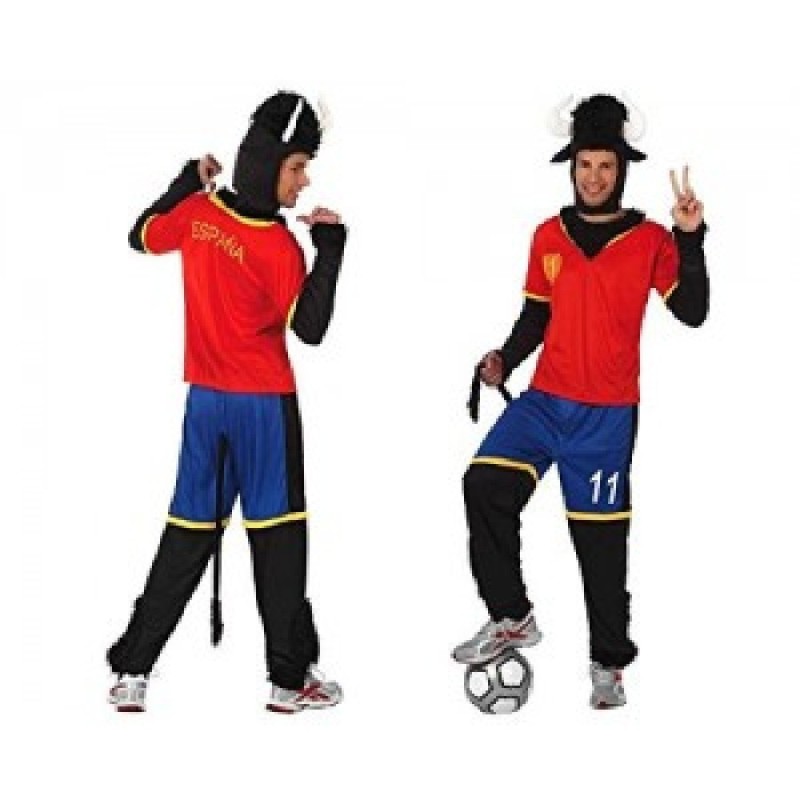 DISFRAZ TORO FUTBOLISTA ESPAñOL M-L
