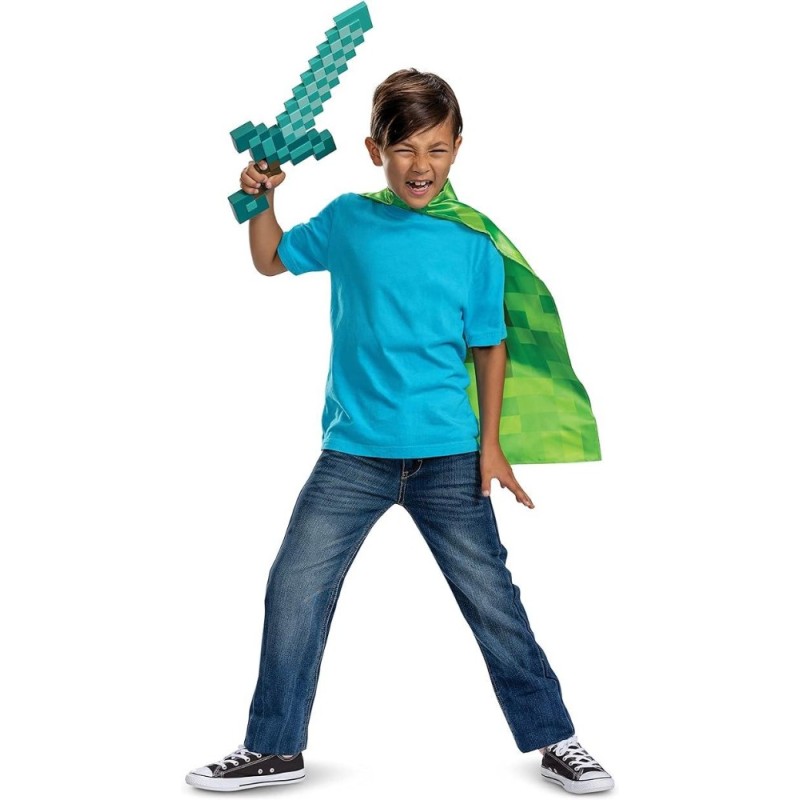 Disfraz accesorio Minecraft Espada Capa