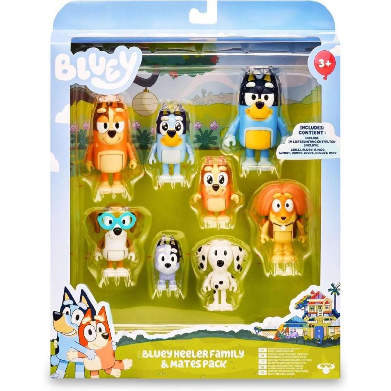 Bluey - Pack 8 Figures