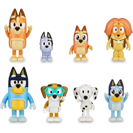 Bluey - Pack 8 Figures