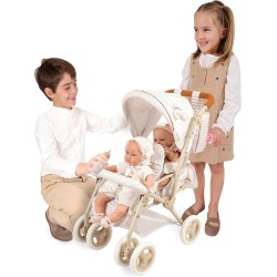 Silla gemelar plegable  para muñecas de 2