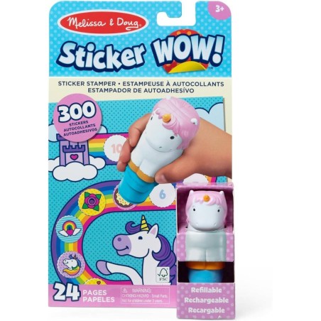STICKER WOW UNICORNIOS