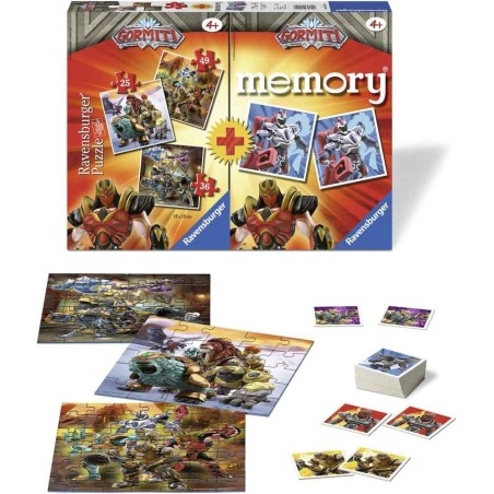 MULTIPACK MEMORY+3 PUZZLES GORMITI 20519