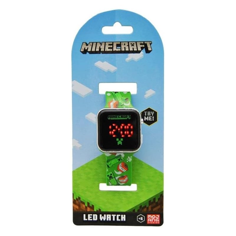 RELOJ LED MINECRAFT