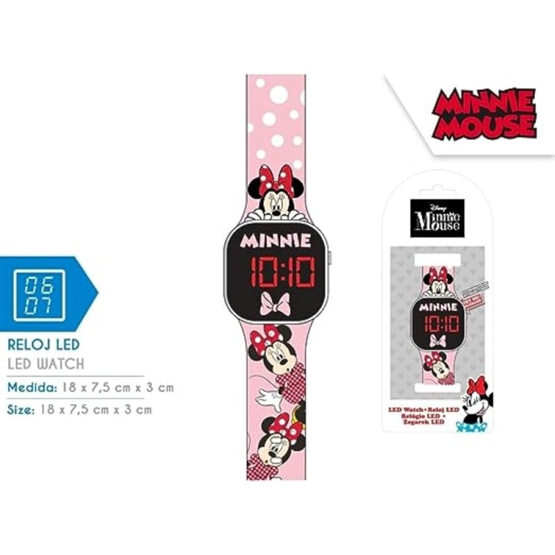RELOJ LED MINNIE