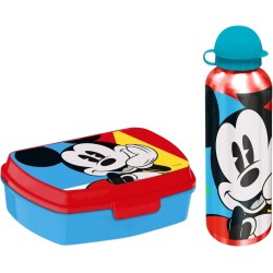 Sandwichera y botella de aluminio/mickey