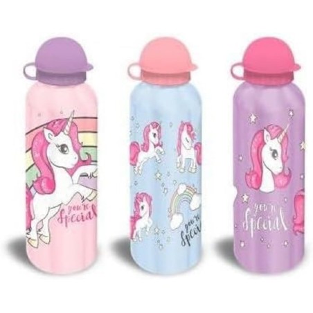 BOTELLA ALUMINIO UNICORNIO 500M
