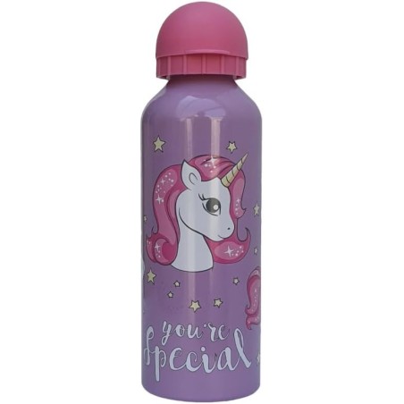 BOTELLA ALUMINIO UNICORNIO 500M