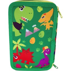 ESTUCHE 3 CREMALLERAS CRAZY DINO 2