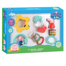 Set morderdor y sonajero de Peppa Pig co