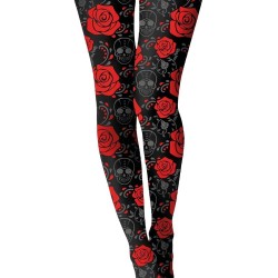 PANTYS CATRINA NEGRAS Y ROJAS ADULTO.