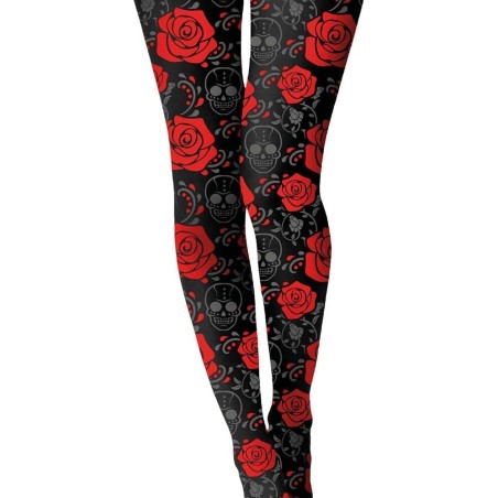 PANTYS CATRINA NEGRAS Y ROJAS ADULTO.