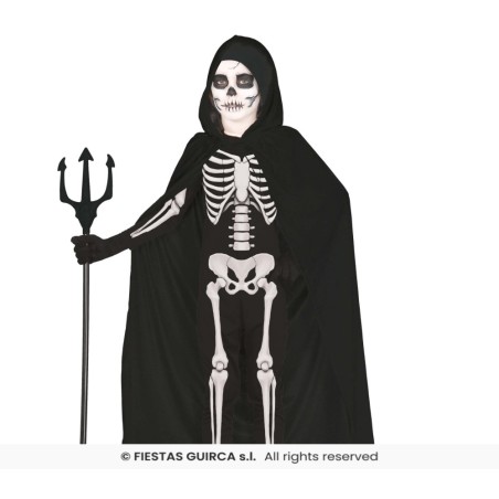 CAPA NEGRA TERCIPELO CAPUCHA 100 CMS.