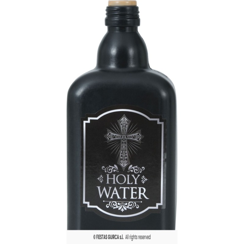 BOTELLA AGUA BENDITA DECORATIVA, 19 CMS.
