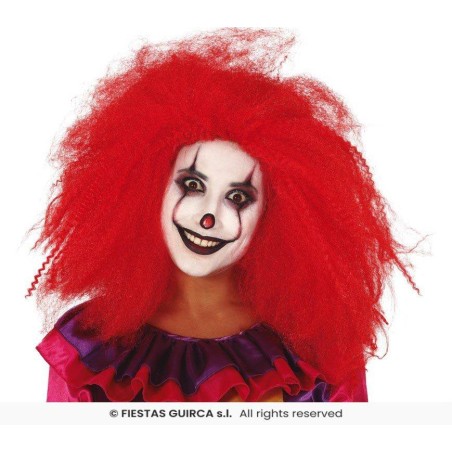 PELUCA PAYASO ROJA EN CAJA