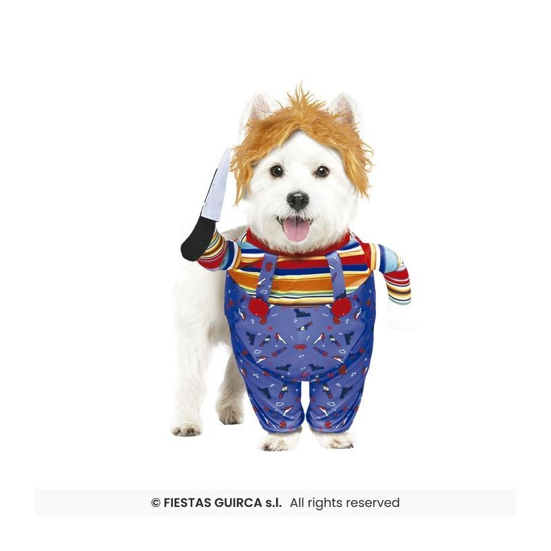 DISFRAZ PERRO CHUCKY  MASCOTA, S