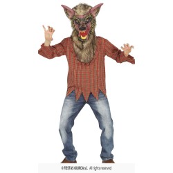 DISFRAZ HOMBRELOBO WEREWOLF 7-9 Años