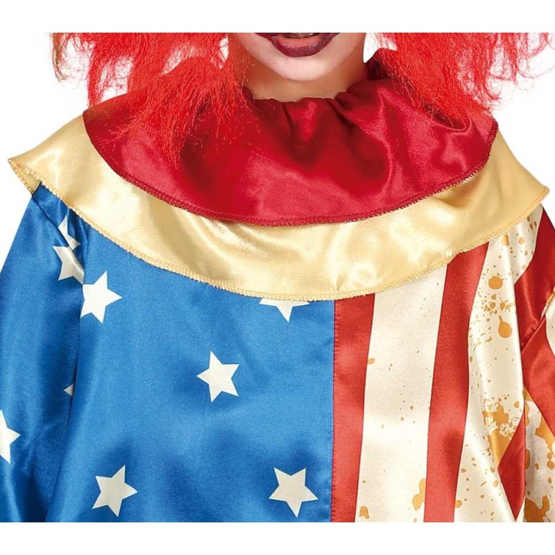 DISFRAZ PAYASO PATRIOT CLOWN 7-9 Años