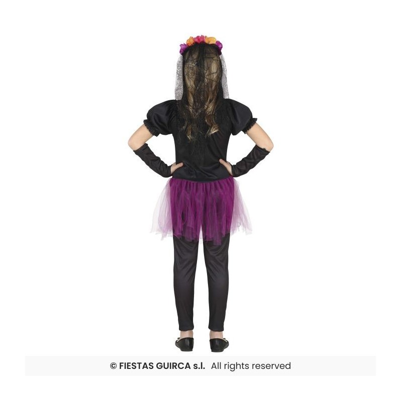 DISFRAZ ESQUELETO FLOWER 3-4 Años