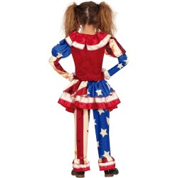 DISFRAZ PAYASA PATRIOTA 7-9 Años 2