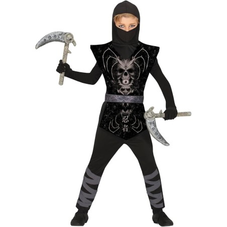 DISFRAZ NINJA OSCURO DARK 3–4 AÑOS