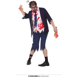 DISFRAZ ESTUDIANTE ZOMBIE T.M 48-50