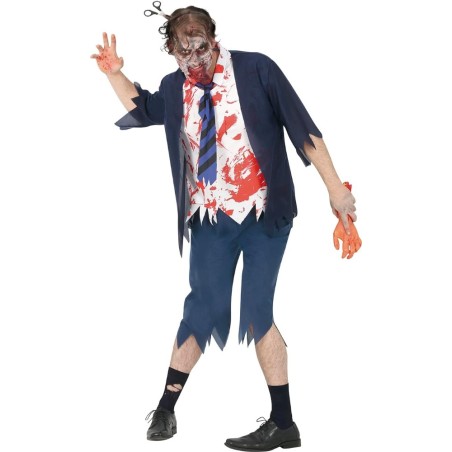 DISFRAZ ESTUDIANTE ZOMBIE T.L 52-54